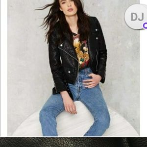 Nasty Gal Moto Style Faux Leather Jacket